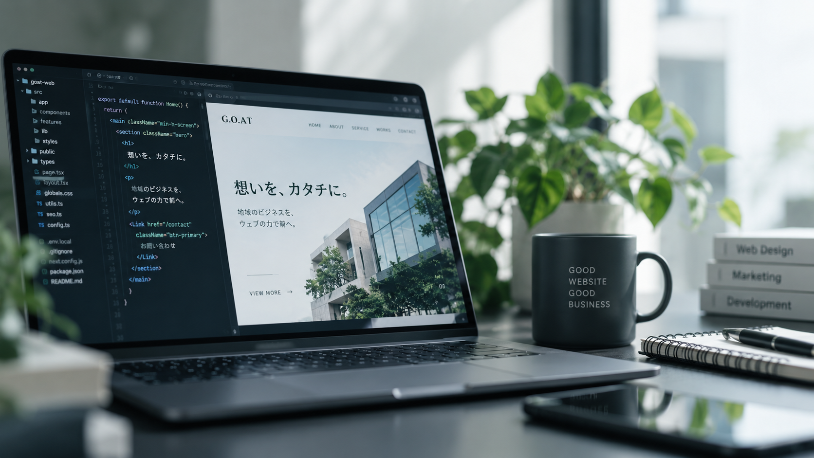 選ばれる理由 | G.O.A.T | 北海道室蘭・札幌のホームページ制作